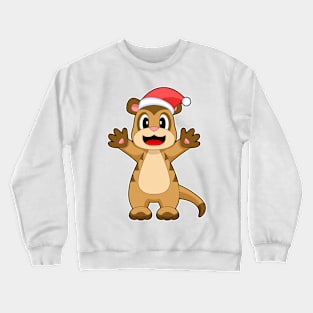 Meerkat Christmas Christmas hat Crewneck Sweatshirt